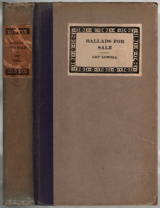 Item #436310 Ballads for Sale. Amy LOWELL