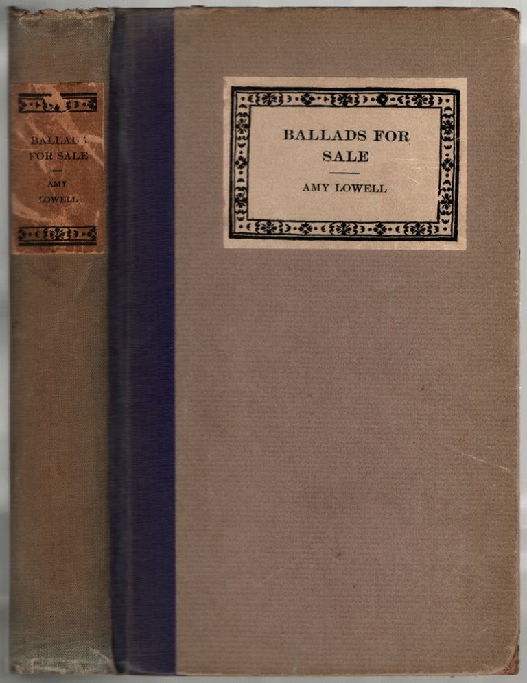 Item #436310 Ballads for Sale. Amy LOWELL.