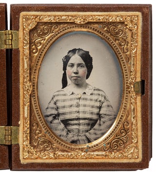 Item #436575 [Ambrotype and Autograph Album]: Portrait of Sarah George of Concord, New Hampshire...