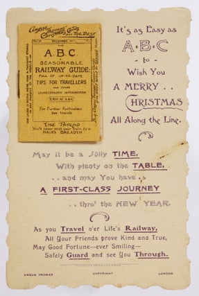 Item #436670 (Christmas card trade card): It's as Easy as ABC to Wish you a Merry Christmas All...