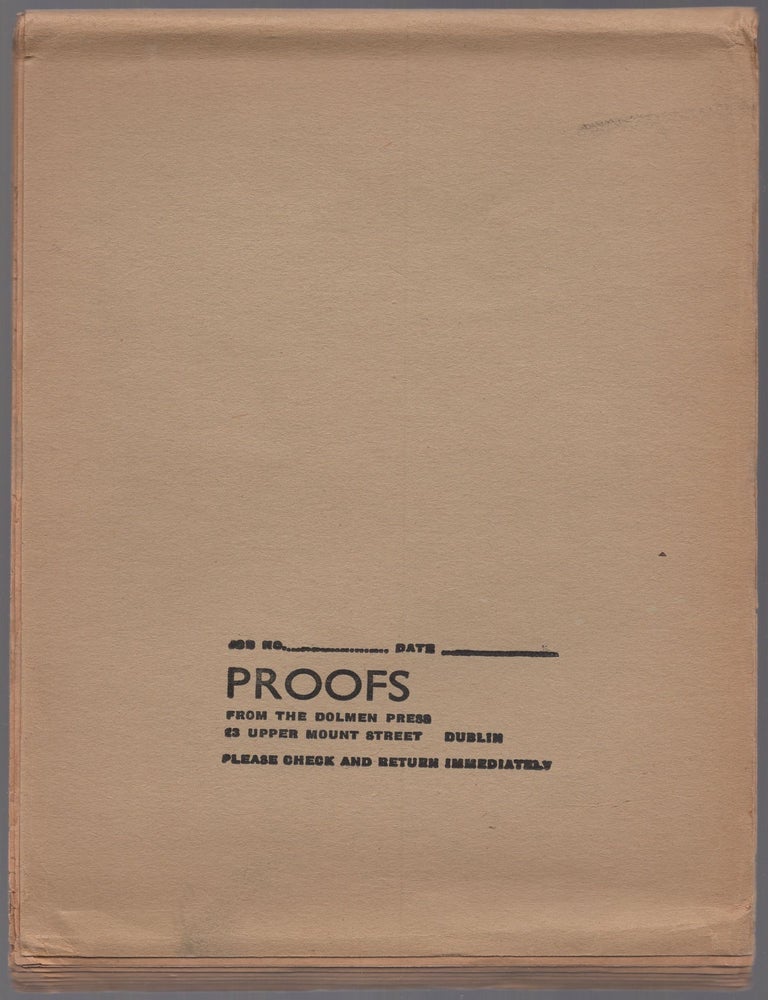 Item #436671 The Irish Book. Volume One, Number Four. Winter 1961