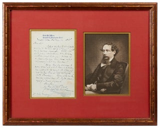 Item #436873 Autograph Letter Signed to Doctor John Murray. Charles DICKENS