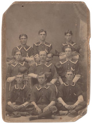 Item #436949 [Cabinet photograph]: Very Early 19th Century Baseball Nine