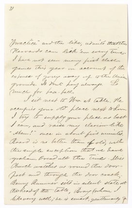 An 1869 Letter from a Tufts College Student featuring a Six Page detailed account of the College's Baseball Games