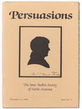 Persuasion: The Jane Austen Society of North America (or Persuasions). No. 1- No. 26, plus two Occasional Papers