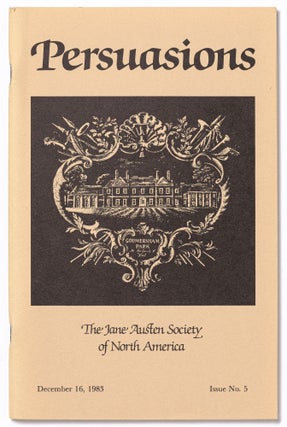 Persuasion: The Jane Austen Society of North America (or Persuasions). No. 1- No. 26, plus two Occasional Papers