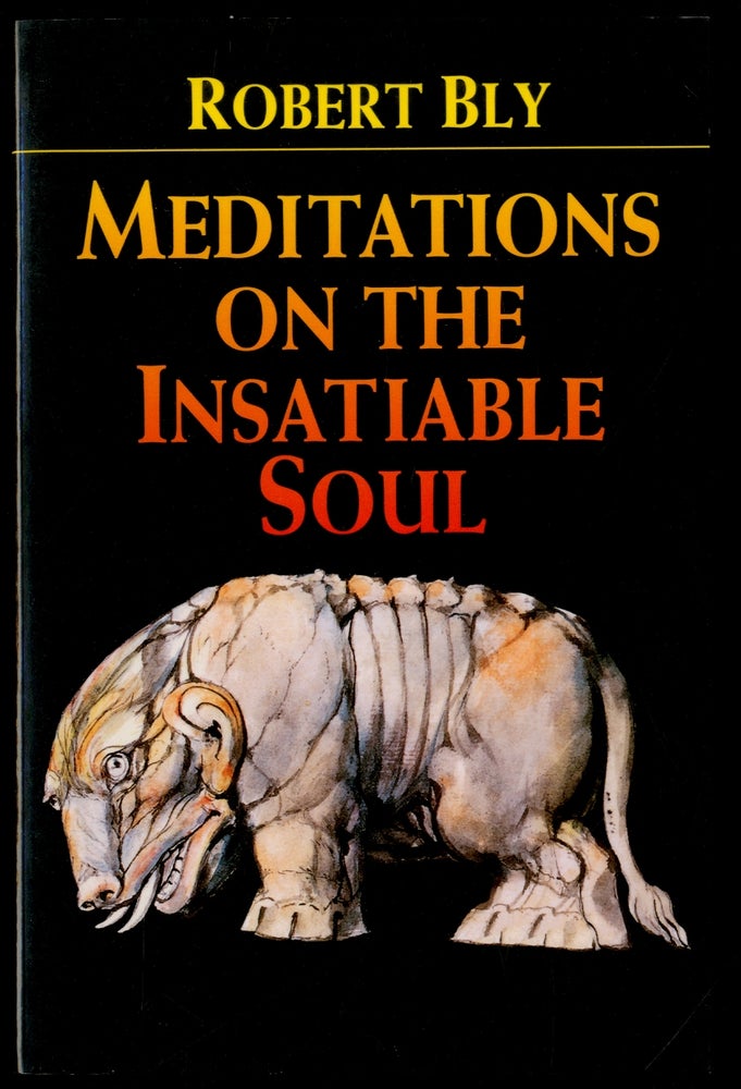Item #437663 Meditations on the Insatiable Soul. Robert BLY.