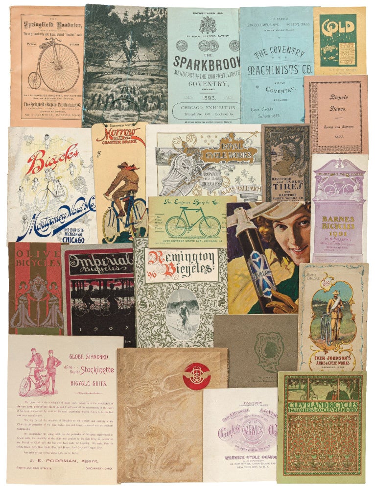Item #437850 A Collection of Turn-of-the Century Bicycle Trade Catalogues and Related Ephemera