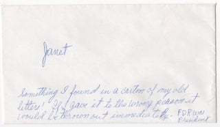 Typed Letter Signed to a Boy Seeking F.D.R.'s Autograph