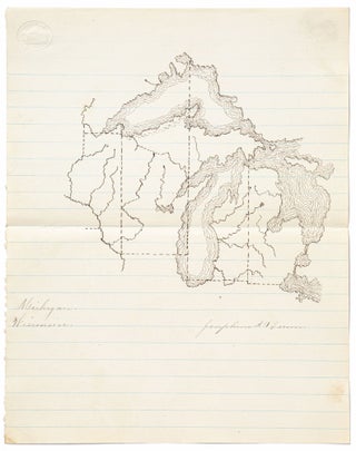 Maps of American States Drawn by a Teenage Girl from New Jersey, circa 1875