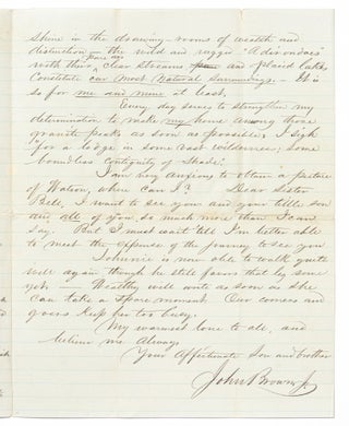 Autograph Letter Signed to his Mother, Siblings, and Cousins, about the Death of his Sister Martha