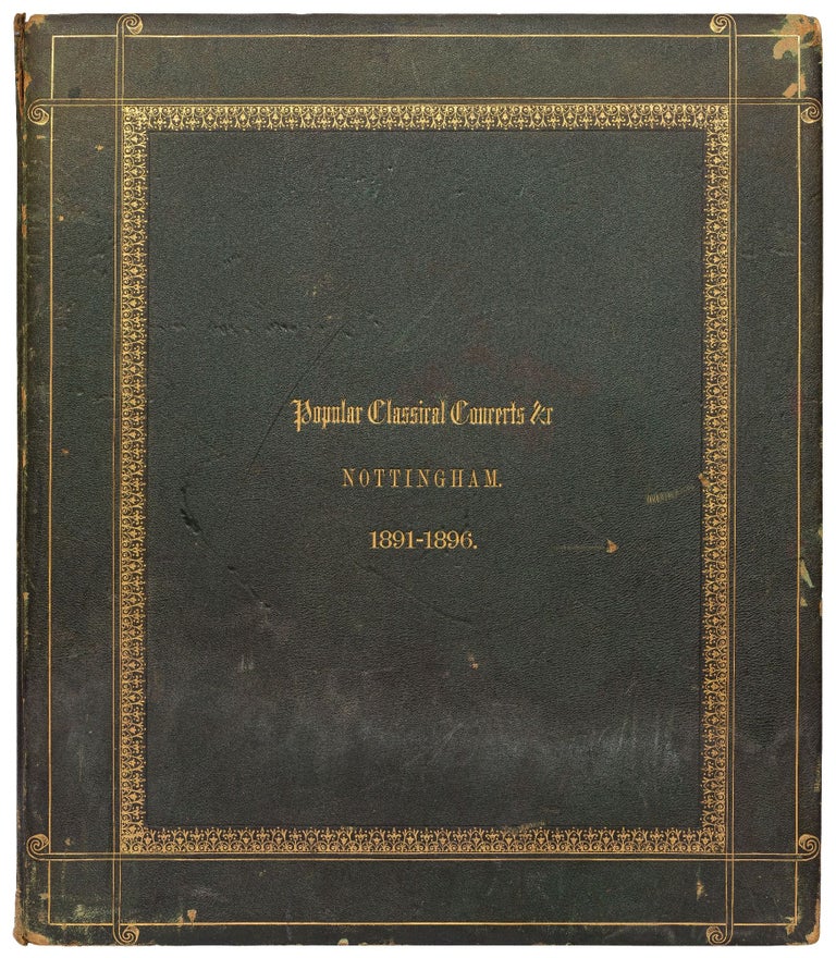Item #438095 Popular Classical Concerts &c. Nottingham. 1891-1896