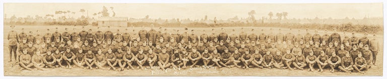 Item #438144 [Panoramic Photograph]: “Censor & Press Co. No. 1. Staff of the Stars & Stripes. Brest, France. July '19”
