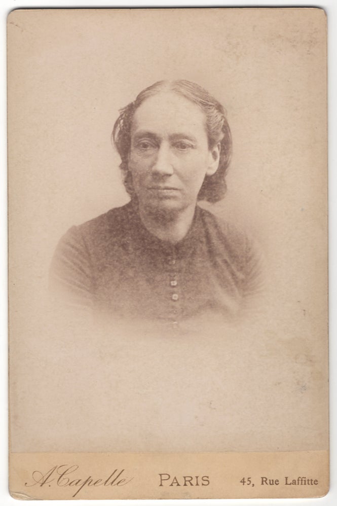 Item #438230 [Photograph]: Cabinet Card of Louise Michel. Louise MICHEL.