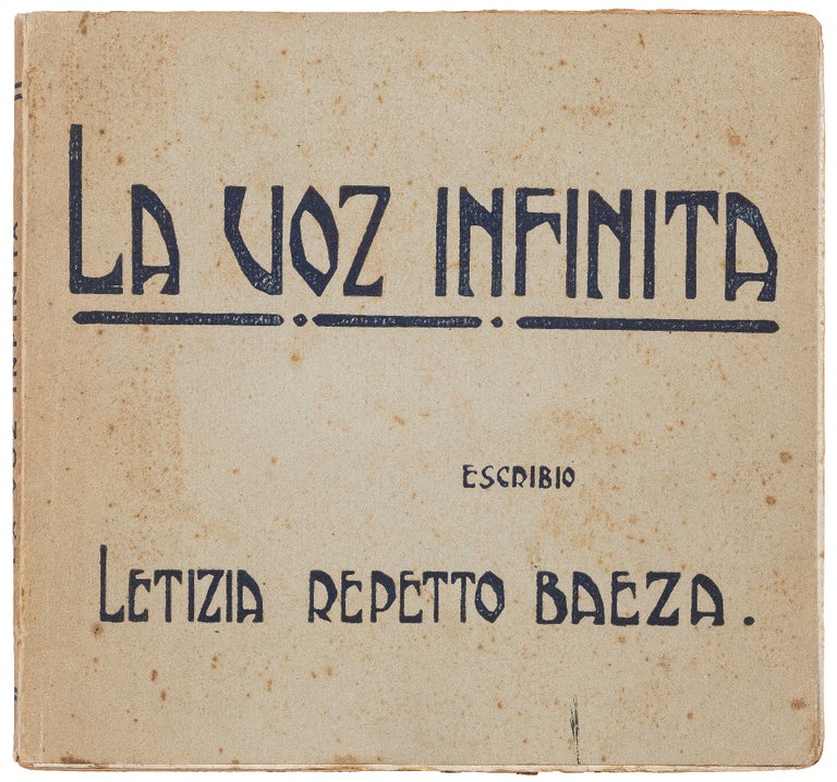 Item #438231 La Voz Infinita. Letizia REPETTO BAEZA.