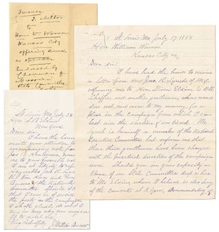 Item #438326 Two Autograph Letters Signed by the First African-American in the Diplomatic Corps...