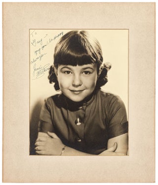 Item #438583 Photograph Inscribed by Child Actress Jane Withers to Gray Delmar. Jane WITHERS
