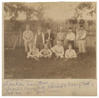 Item #438616 [Photograph]: Stoneham, Massachusetts Baseball Team. Edward C. CAMPBELL