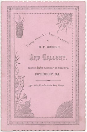 [Cabinet card]: Portrait of a Cuthbert, Georgia African-American Man