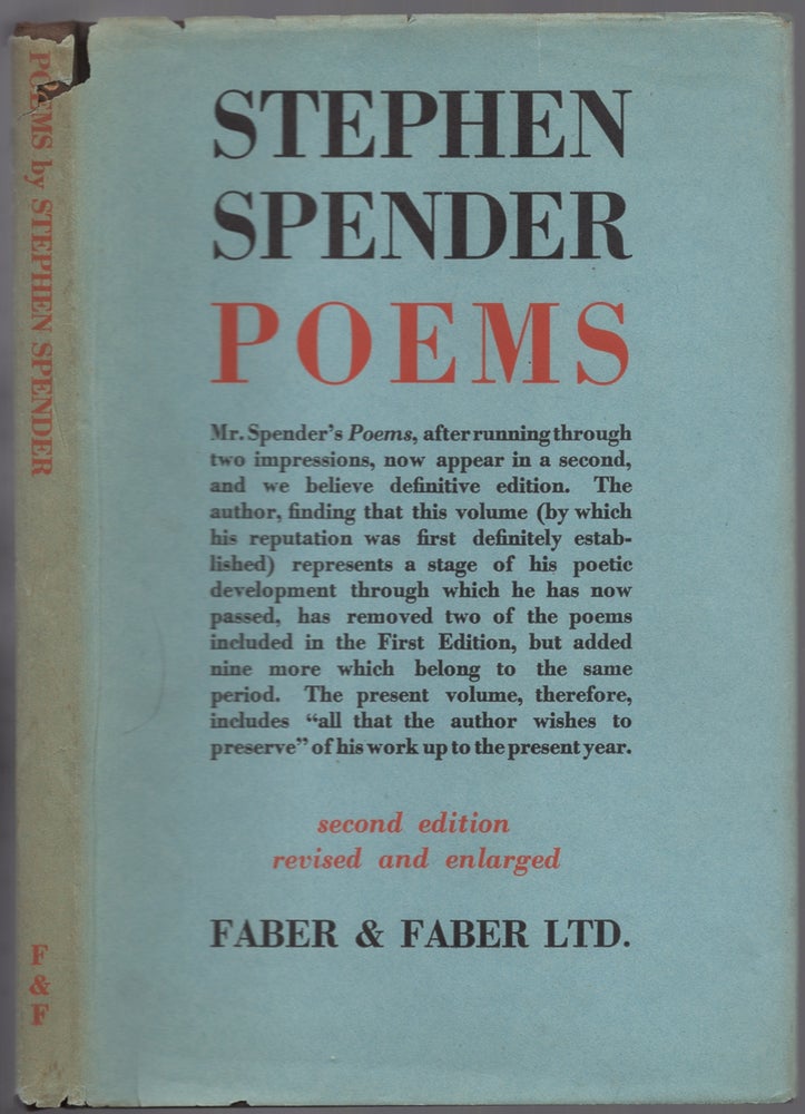 Item #439187 Poems. Stephen SPENDER.