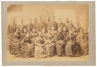Item #439556 Large Photographic Class Portrait of an African-American High School Class from...