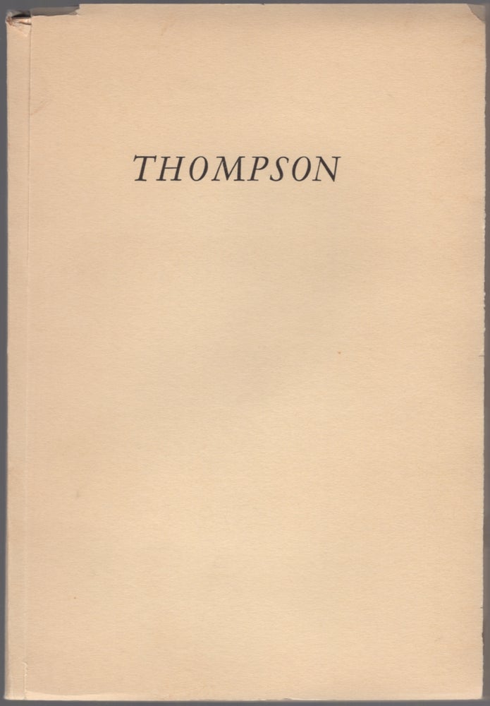 Item #439980 An Account of Books and Manuscripts of Francis Thompson. Terence L. CONNOLLY.