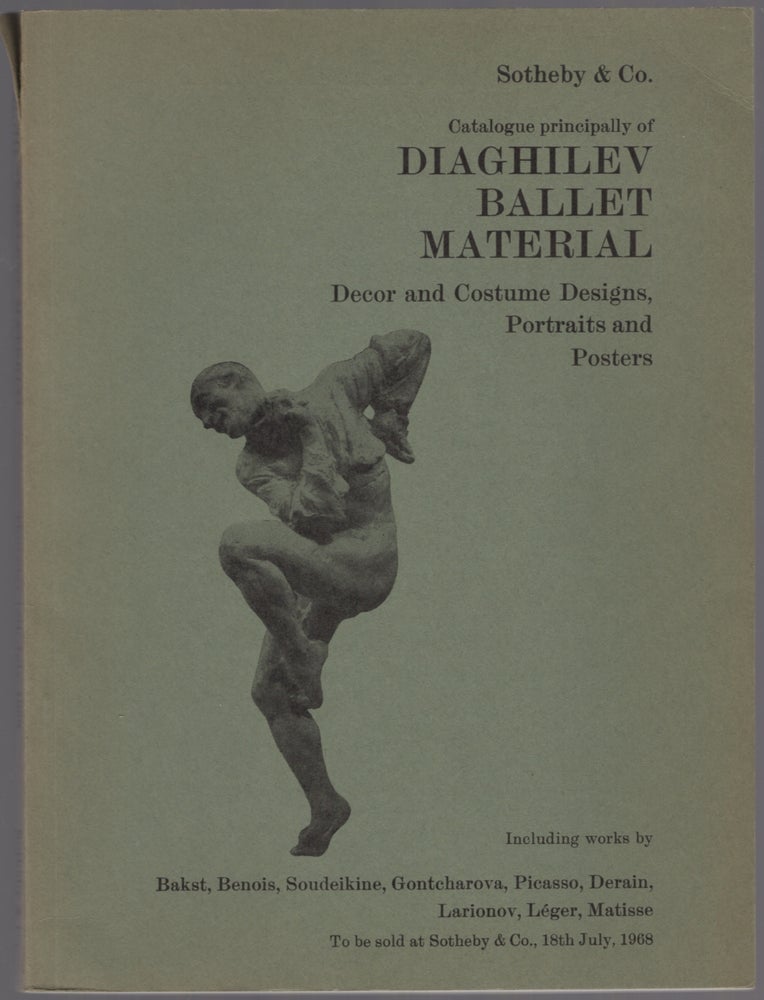 Item #439997 Catalogue Principally of Diaghilev Ballet Material: Decor and Costume Designs, Portraits and Posters