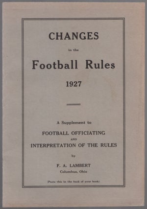 Football Officiating and Interpretation of the Rules