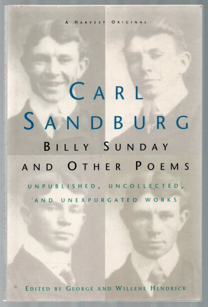 Item #440253 Billy Sunday and Other Poems. Carl SANDBURG.