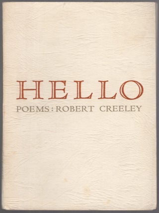 Hello. Robert CREELEY.