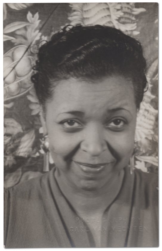 Item #440884 Portrait photograph of Ethel Waters. Carl VAN VECHTEN, Ethel Waters.