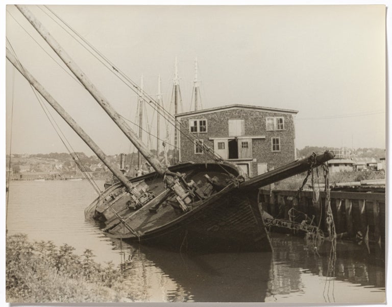 Item #441030 Photograph of Capsized Boat in Gloucester, Massachusetts. Carl VAN VECHTEN.