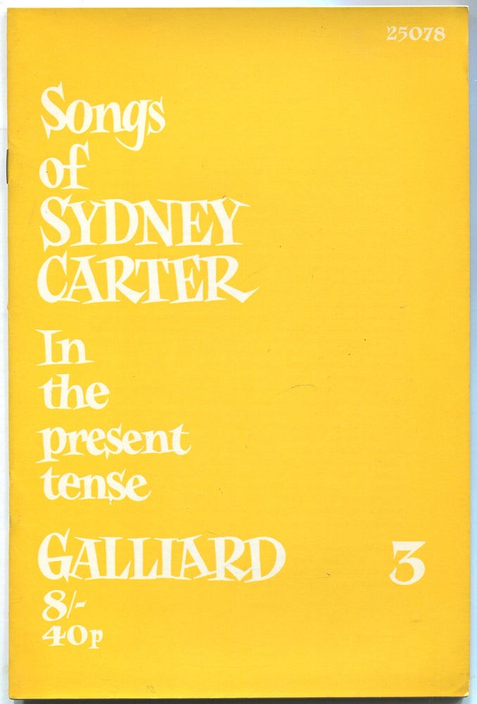 Item #441463 Songs of Sydney Carter: In the Present Tense: Book 3