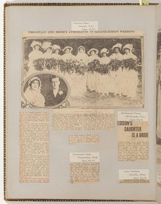 [Archive]: Two Scrapbooks from the wedding of Madeleine Edison and John Eyre Sloane