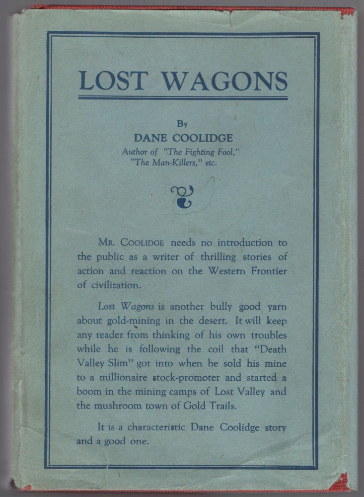 Item #441875 Lost Wagons. Dane COOLIDGE.