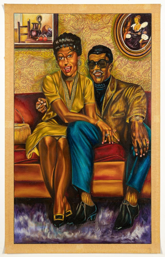 Item #442810 [Original Paintings] A Suite of 13 Portraits of African-Americans from Harlem, late 1950s. George Edward SMITH.