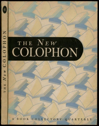 Item #442861 The New Colophon: A Book Collectors' Quarterly, October 1948 [with a Signed...