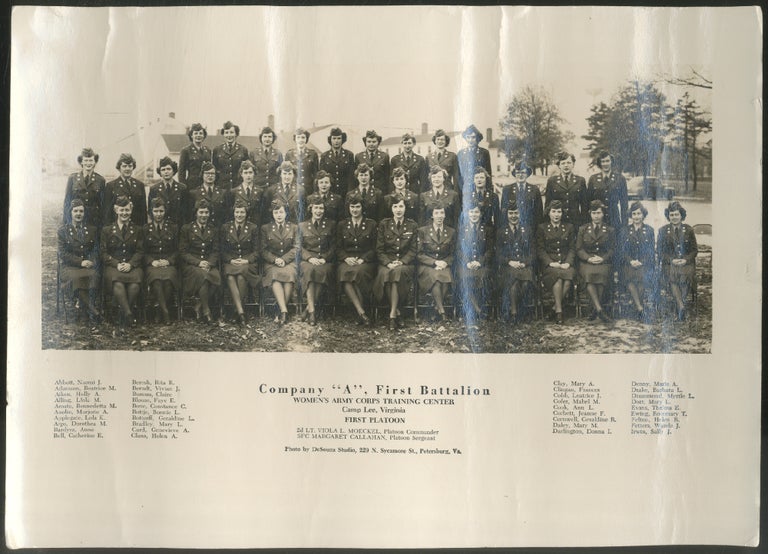Item #443064 [Photo]: Company "A", First Battalion, Women's Army Corps Training Center. Camp Lee, Virginia. First Platoon
