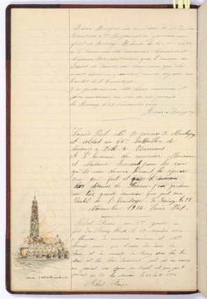 [Archive]: Visitor's Book from a French Auxiliary Hospital in World War I