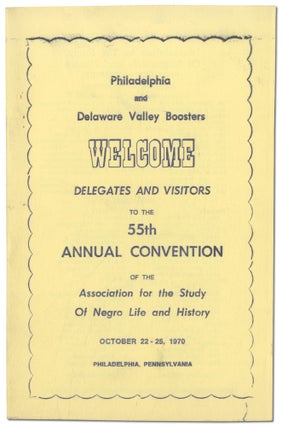 [Small Archive]: 55th Anniversary Convention of The Association for the Study of Negro Life and History, Inc. 1970