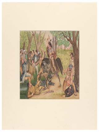 Item #443792 [Original Artwork]: Shawnee Chief Tecumseh Saving the Lives of Prisoners. J. N...