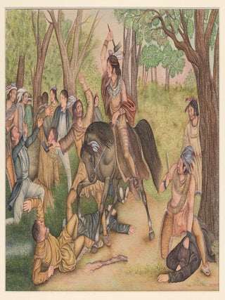 [Original Artwork]: Shawnee Chief Tecumseh Saving the Lives of Prisoners