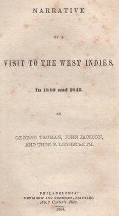 Narrative of a Visit to the West Indies in 1840 and 1841