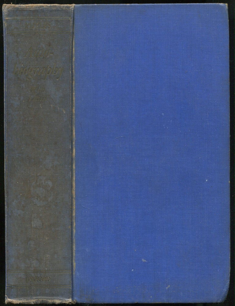 Item #443885 Autobiography With Letters. William Lyon PHELPS.