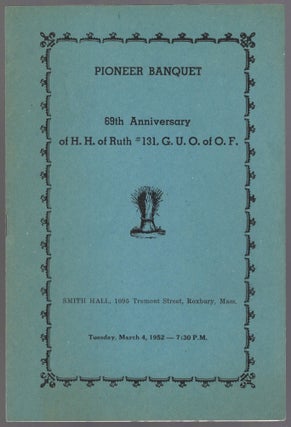 Item #444555 (Program): Pioneer Banquet 69th Anniversary of H.H. of Ruth #131, G.U.O. of O.F