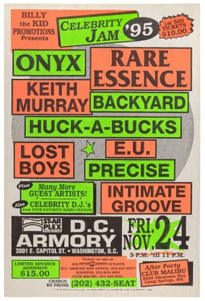 Item #444751 [Poster]: Billy the Kid Promotions Presents Celebrity Jam '95: Onyx, Rare Essence,...