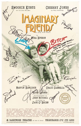 Item #444765 [Theatrical Poster]: Imaginary Friends: A Play with Music by Nora Ephron. Swoosie...