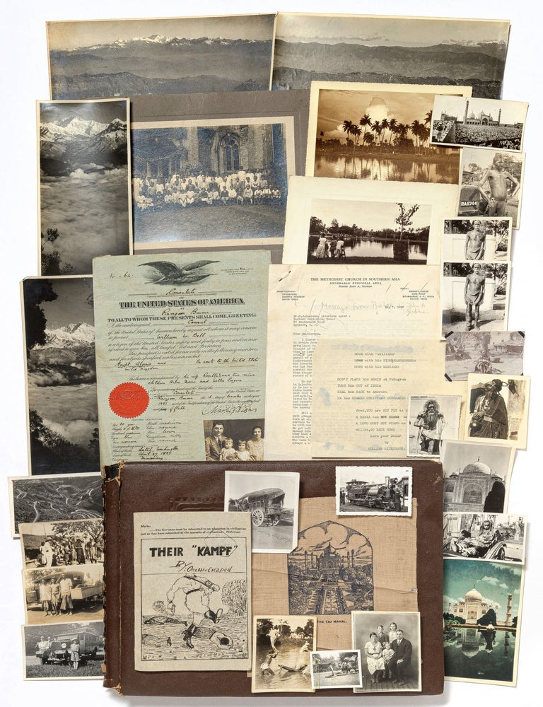 Item #445454 [Scrapbook]: Missionary Scrapbook From India During World War II. William W. BELL.