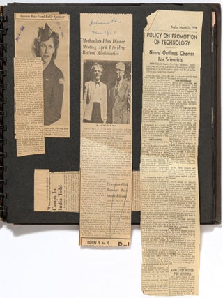 [Scrapbook]: Missionary Scrapbook From India During World War II