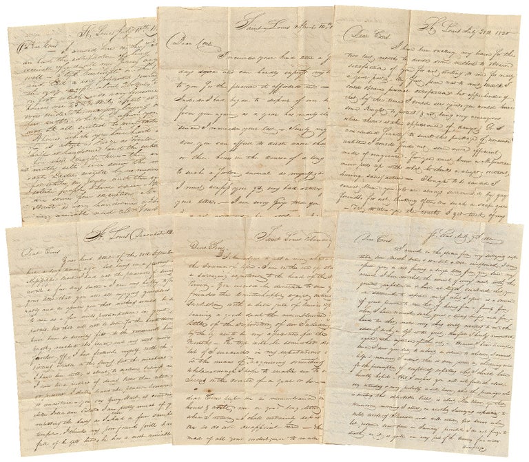 Item #445819 Six Letters from a New Arrival to St. Louis, Missouri sent between 1819 and 1821. Theodore McGILL.